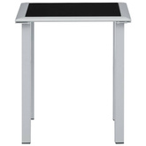 vidaXL Leżaki ze stolikiem, 2 szt., aluminium, zielone