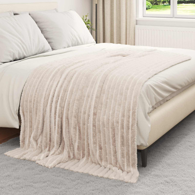 Koce narzutowe 6 pcs Beżowy 200 x 150 cm Polar