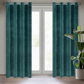 Zasłona Villa ciemnoturkusowa 140x250