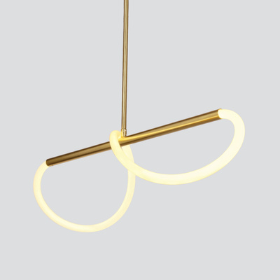 Lampa wisząca LED podłużna SUPREME 80 cm 3000K - designerska lampa nad stół