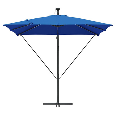 Parasol plażowy 249 x 249 x 250 cm Poliester i aluminium