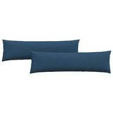Poduszki na sofę 2 pcs Niebieski 145 x 40 cm tkanina