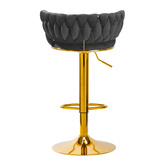 4Rico Hoker barowy QS-B313a aksamit szary 147825