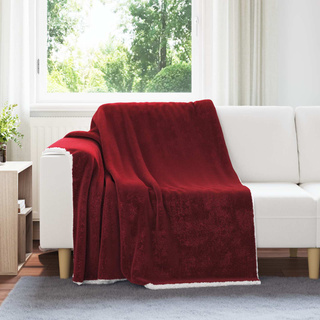 Koc Bordeaux Czerwony 150 x 200 cm Polar