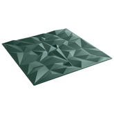 Panele ścienne 24 szt. 50 x 50 cm Zielony ametystowy Pianka XPS