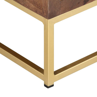 vidaXL Szafka pod TV, 138x30x46 cm, lite drewno mango