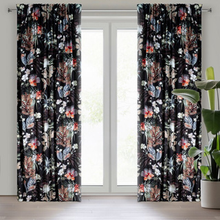 Zasłona Alani czarna 140x270