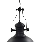 Lampa sufitowa, czarna, okrągła, E27