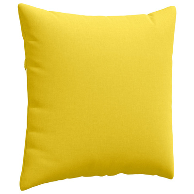 Poduszki na sofę 2 pcs Jasnożółty 60 x 60 cm tkanina