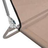 vidaXL Składane leżaki, 2 szt., kolor taupe, Textilene i stal