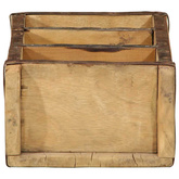 Taca 4 pcs Brązowy 30 x 14 x 9 cm Lite Drewno Recyklingowe
