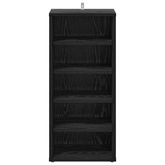 Szafka na buty z półką 2 pcs Czarny Dąb 32 x 35 x 70 cm