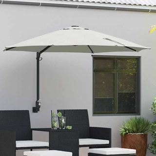 Parasolka ogrodowa piaskowy 248 x 248 x 148 cm Poliester i Stal