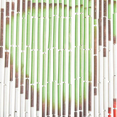 Zasłona na drzwi, bambus, 90 x 200 cm