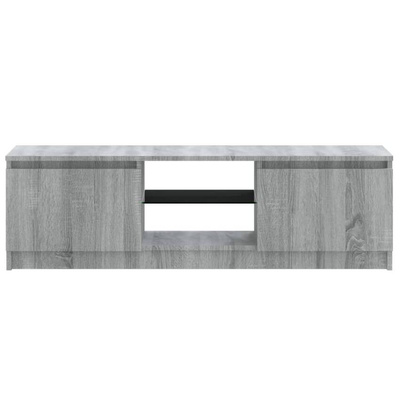vidaXL Szafka pod TV z LED, szary dąb sonoma, 120x30x35,5 cm