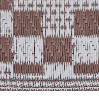 vidaXL Dywan zewnętrzny, brązowy, 140 x 200 cm, PP