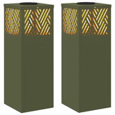 Słoneczna LED lampa na ścieżkę 2 pcs Zielony oliwkowy