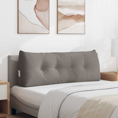 Poduszka na plecy Ciemnoszary 120 x 24 x 50 cm tkanina
