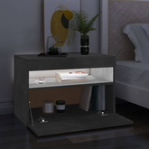 vidaXL Szafka pod TV z oświetleniem LED, szarość betonu, 60x35x40 cm
