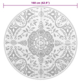 vidaXL Dywan na zewnątrz, różowy, Ø160 cm, PP