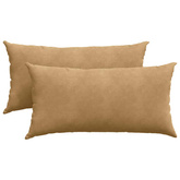 Poduszki na sofę 2 pcs Brązowy 80 x 40 cm Tkanina sztruksowa