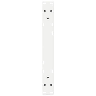 Nogi do stolika kawowego 2 szt. Białe 60x(30-31,3) cm Stal