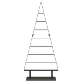 Metalowa choinka świąteczna z podstawą Czarny 125,5 cm Stal