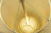 LAMPA WISZĄCA ILLUSION S45 ZŁOTA - LED, METAL ADANI AD131