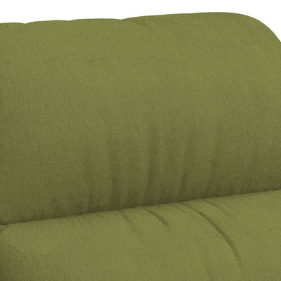 vidaXL Fotel masujący, jasnozielony, obity aksamitem