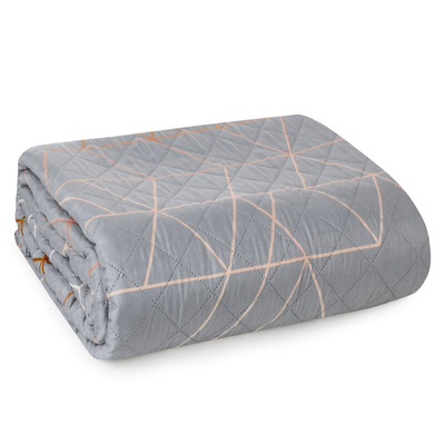 Narzuta Geo stalowa 170x210