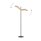 Lampa stojąca VENE LP2 BLACK/RATTAN