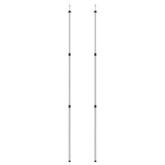 Teleskopowe słupki do tarpa, dł. 102-260 cm, 2 szt., aluminium