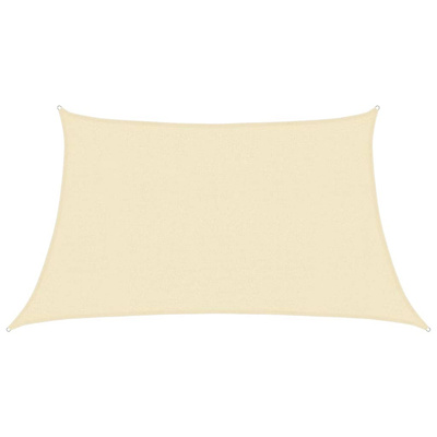 Żagiel przeciwsłoneczny, 160 g/m?, kremowy, 3/4x2 m, HDPE