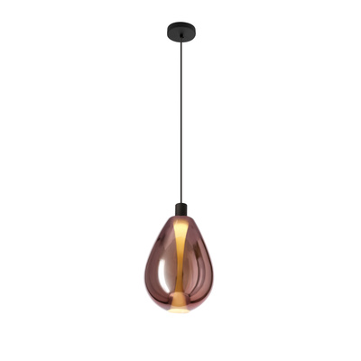 Lampa wisząca Denso 30 szklana kula miedziana do jadalni nad stół