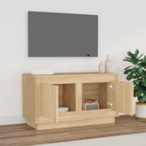 vidaXL Szafka pod TV, dąb sonoma, 80x35x45 cm, materiał drewnopochodny