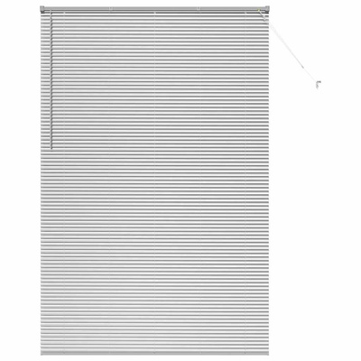 Żaluzje weneckie Srebrny 220 x 145 cm Aluminium