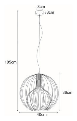 Lampa wisząca K-3405 biała z serii TORI KAJA