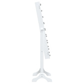 vidaXL Lustro stojące z LED, białe, 34x37x146 cm