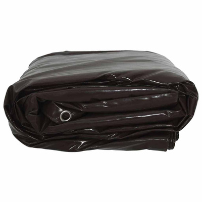 Plandeka 650g / m² brązowy 4 x 6 m Płótno z powłoką PVC