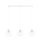 Lampa wisząca GINO 3 WHITE/GOLD