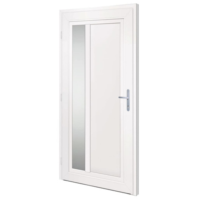 Drzwi wejściowe, antracytowe, 108x208 cm, PVC vidaXL