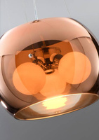 Lampa wisząca sufitowa złota szklana 3x40W G9 Gemo Candellux 31-25104