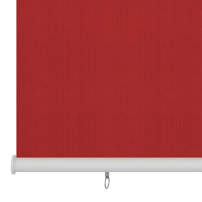 vidaXL Roleta zewnętrzna, 100x140 cm, czerwona, HDPE