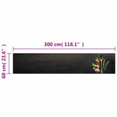 vidaXL Dywanik kuchenny, wzór w przyprawy, 60x300 cm, aksamit model standard