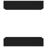 vidaXL Szafki telewizyjne, 4 szt., Czarny, 80x30x30 cm