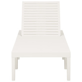 vidaXL Leżak plastikowy, biały