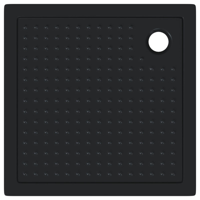 Brodzik prysznicowy z kropeczkami 90 x 90 x 4 cm ABS Czarny