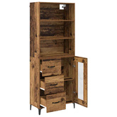 Highboard Stare drewno 69,5 x 34 x 180 cm Drewno inżynieryjne