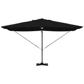 Parasol plażowy Czarny 351 x 250 x 253 cm Poliester i aluminium