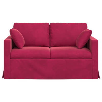Sofa Czerwone wino 138 x 78 x 80 cm Aksamit